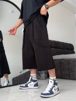 شلوارک برش دار پارچه دورس