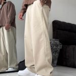 شلوار  بگ کتان کاغذی
