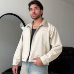 کت باکس جین یقه دو رنگ