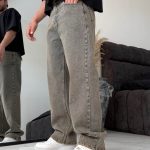 شلوار بگ تینت کرم