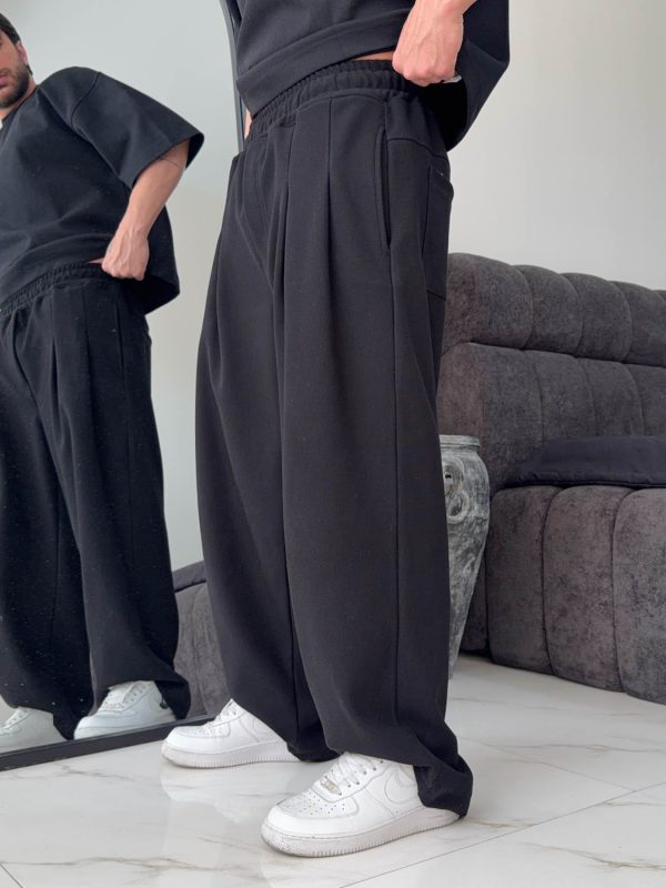 شلوار  بگ کج راه پیله دار - Image 3