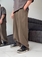 شلوار  بگ کج راه پیله بسته - Image 2