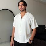 پیراهن اسلپ یقه شکاری