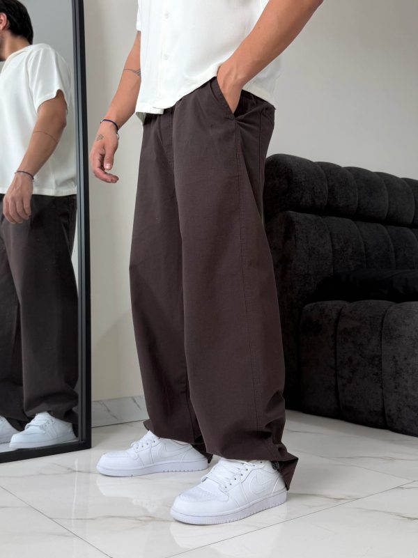 شلوار لینن کمرکش - Image 2