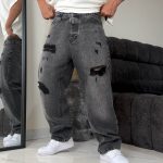 شلوار بگ balenciaga زاپ دار