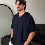 تیشرت یقه دار لینن