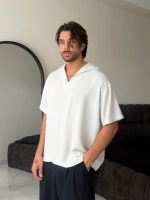 تیشرت یقه دار لینن - Image 3