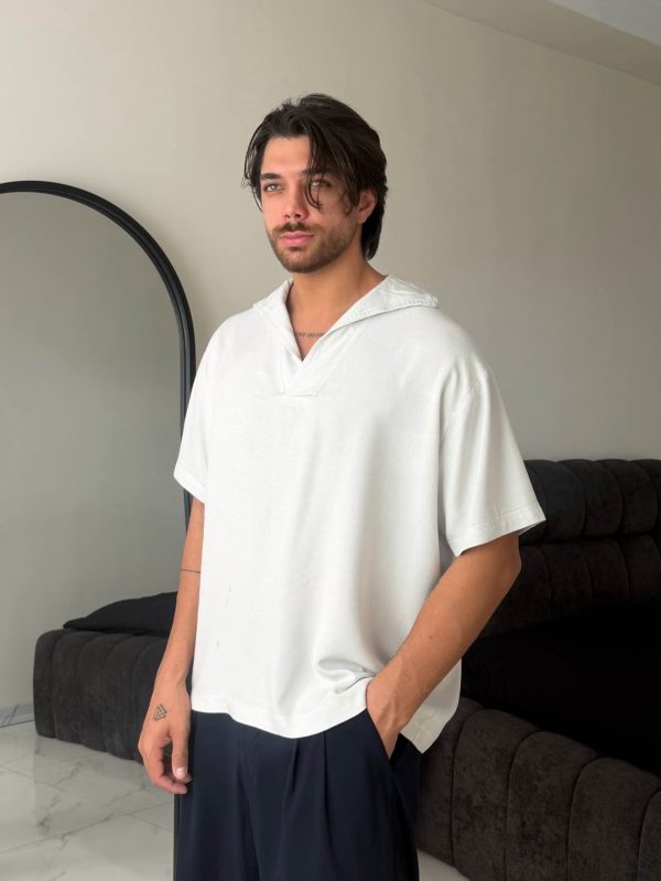 تیشرت یقه دار لینن - Image 3