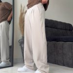 شلوار بگ پارچه مازراتی